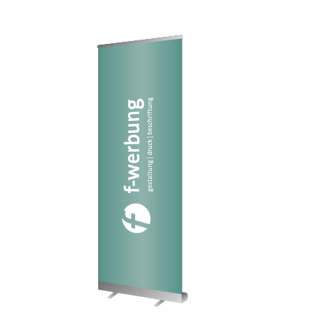 Roll-Up Budget | B 60 cm x H 160 cm | einseitig bedruckt