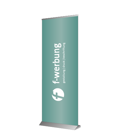 Roll-Up Deluxe | B 85 cm x H 153 - 200 cm | einseitig bedruckt